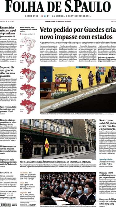 Caravelas Comunicacao- Analise do noticiario 02 de Junho de 2020 Folha de Sao Paulo